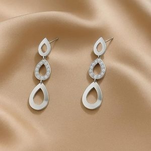 Bria by Saar 925เงินสเตอร์ลิง bis halling tear-DROP และ dangle ต่างหูขนาดเล็กสำหรับผู้หญิงและเด็กผู้หญิงต้นกำเนิดอินเดีย - Product Image 5