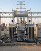 Transformateur de distribution de puissance triphasé immergé dans l'huile de 630 KVA avec bobine en cuivre et haute efficacité
