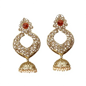 Mehndi — placage jhumki, 8945 Orange, Style Chand, couleur Orange - Product Image 1