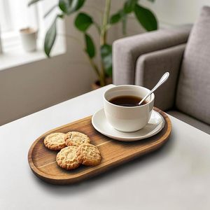 Modern Marble Look Wooden Decorative Serving Tray & Platter Rectangular Display Plate for Home Table Decor Wedding Occasions - Product Image 4