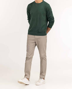 Chaqueta de Punto Personalizada OEM de Invierno, 100% Algodón, Estilo Casual Vintage, con Cuello Camisero y Patrón Jacquard, para Hombre - Product Image 3