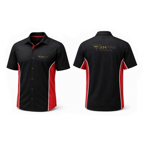 Meilleures chemises unisexes pour équipes de course F1, chemises de course personnalisées, chemises boutonnées, chemises de travail pour le sport automobile, chemises pour mécaniciens et équipes de box - Product Image 2