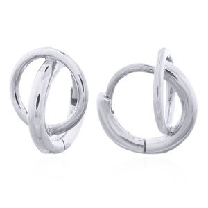 Impresionantes Aros Huggie de Doble Capa con Bisagra para Fiestas y Regalos de Tailandia - Product Image 2