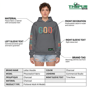 Unisex Casual Solid Embroidered <b>Grey</b> 100% Bamboo Fiber Oversized Crewneck Drop Shoulder Long Sleeve Pullover <b>Sweatshirt</b> - Product Image 5