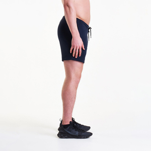 Shorts de sport pour hommes, style OEM, en toile 100% polyester imperméable, taille mi-haute, coupe ample, avec logo personnalisé - Product Image 4