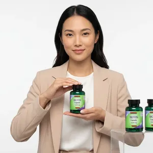 Compléments alimentaires de biotine pour adultes, 10000 mcg en capsules, améliorent l'immunité pour la beauté de la peau, les adolescents, les femmes enceintes, non destiné aux nouveau-nés - Product Image 3