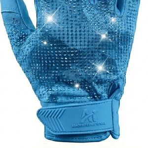 Guantes de Fútbol Americano con Pedrería de Alta Calidad, Última Moda en Ropa Deportiva, Logotipo Personalizado, Tallas Grandes, Más de 1000 Pedrerías, para Hombre - Product Image 4