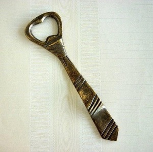 ILAHI's Eco-Friendly Brass Bottle Opener Handmade Flat Antique Finish Customizable Size 4-in-1 Function <b>Bar</b> <b>Tool</b> - Product Image 1