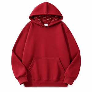 Sudadera con Capucha Extra Grande Personalizada para Hombre y Mujer, Sudadera de Algodón y Felpa, con Bolsillo Tipo Canguro, Ropa Casual de Invierno - Product Image 4