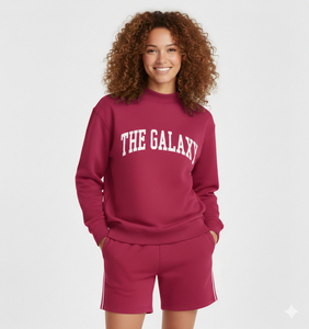 High Quality Casual Oversized Fleece Solid <b>Pattern</b> Turtleneck Sweatshirt and Shorts Set Winter Daily Wear Two Piece Outfit - Product Image 2