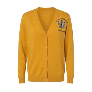 Ladies SGRho Traditional Knitted <b>Cardigan</b> Personalized Greek Letter Embroidery Button Down <b>Sweater</b> Elegant Casual Layering Top - Product Image 1