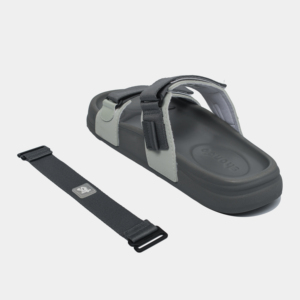 Sandalias de Secado Rápido, Color Gris Oscuro, Material Suave, Plataforma de 5 Ganchos, Casuales, Cómodas, con Tiras Cruzadas y Punta Abierta - Product Image 3