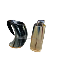 Tasse en corne de haute qualité de style classique Viking pour la maison et le restaurant Top New Shape Factory Direct-pour les verres à bière - Product Image 4