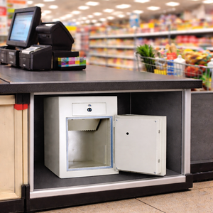 Tiroir-caisse sécurisé haute capacité Challenger Taille 4, ignifuge avec sécurité renforcée pour bureau - Product Image 1