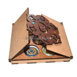 Coffret cadeau de pierres de chakra gravées | Obtenez les meilleurs tarifs Pierres de chakra gravées en ligne sur Agate naturelle | Fabricant de chakra gift bo - Product Image 5