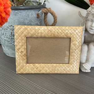 Arabic Rustic Wooden Rattan Photo <b>Frame</b> Handmade Woven Cane <b>Picture</b> <b>Frame</b> Decorative Gift Item Wholesale Price B2B Supply - Product Image 3