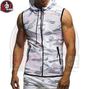 Fabriqué au Pakistan, sweat-shirt sans manches pour homme et garçon, en polyester/coton, confortable, léger, respirant, style décontracté, avec fermeture éclair - Product Image 4