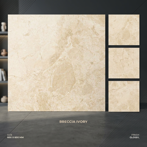 Carreaux de sol en porcelaine émaillée polie professionnelle de l'usine de Foshan, 60x60, finition polie. - Product Image 2