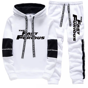 <b>Men</b>’s Hooded Sweatshirt & Sweatpants <b>Set</b> Casual Sports Tracksuit Long Sleeve Hoodie Autumn Winter Comfortable Fashion Active - Product Image 1
