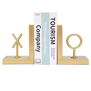 Silver Metal Bookends Strong Book Holder Non Slip Book Stopper <b>Office</b> Desk <b>Shelf</b> Organizer - Product Image 4