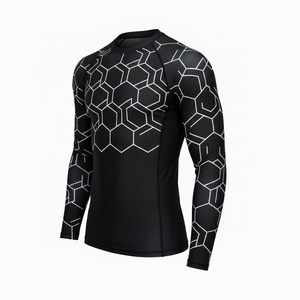 Unisex Long Sleeve Rash Guard Quick Dry <b>Surf</b> Swim Shirt Compression Fit Activewear Top for Water Sports and Training - Product Image 4