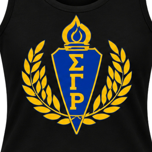 Camiseta sin mangas Sigma Gamma Rho para mujer, personalizada con letras griegas, para uso diario, informal, deportiva, para entrenamiento, a la moda - Product Image 6