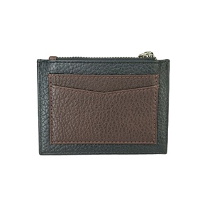 Customize Genuine leather Ladies <b>Card</b> <b>Holder</b> <b>Wallets</b> RFID Soffiano Print Coin Zipper Purse Travel Multiple Colors Bulk Tassels - Product Image 1