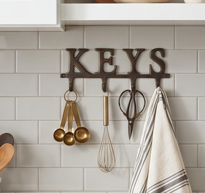Premium Quality KEYS Design Metal Wall <b>Hook</b> Alphabetic Style Perfect <b>For</b> Stylish Home Decoration And Functional Storage Solution - Product Image 2