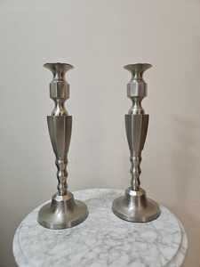 Modern <b>Silver</b> Metal Taper Candle Holder Set Aluminum <b>Candlestick</b> Stand for Home Table Decoration & Christmas Party Supplies - Product Image 3
