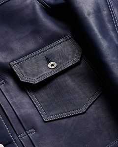 Chaqueta de Cuero para Hombre, Color Sólido, con Cierre, Resistente al Viento, Transpirable, Ropa de Calle - Product Image 3