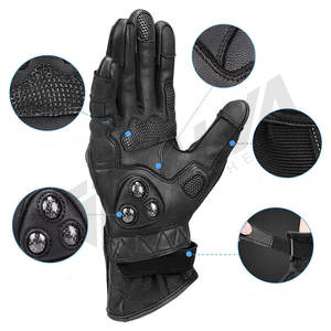 Gants de course en cuir unisexes de haute qualité, personnalisables avec votre propre design, légers, coupe-vent, sportifs, hiver, protection tactile - Product Image 6