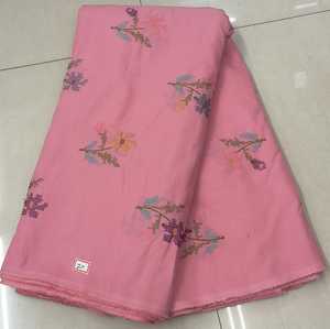 Tissu en lin brodé multicolore à motifs floraux, tissé, séchage rapide, léger, personnalisé, pour robes féminines – Vente en gros - Product Image 4