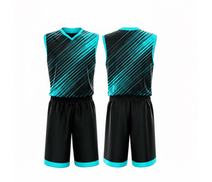 OEM Basketball Jersey Set Full Sublimation Custom Team Uniform for Dry Breathable Polyester Jersey And Shorts For <b>Men</b> Women - Product Image 3