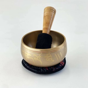 Cuenco Tibetano de Meditación de Alta Calidad, Diseño Religioso Grabado en Latón, para Terapia de Yoga, Herramienta Metálica de Yoga - Product Image 5