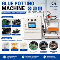 Máquina Compacta de Sobremesa de 3 Ejes para Encapsulado de Resina Epoxi de Silicona de Dos Componentes (AB) para Controladores LED, PCB y Componentes Electrónicos