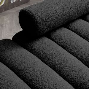 Panca Ottomana Moderna da Ingresso a 2 Posti in Tessuto Sherpa da 135 cm, Sgabello Divano Morbido, Poggiapiedi Elegante, Panca Finale per Letto - Product Image 5