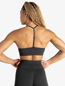 Womens V Neck Twist Front Design Yoga Crop Tops Cross Cross <b>Back</b> Gym Workout Bra Women's Yoga Sports Bras for Women Fitness - Product Image 2