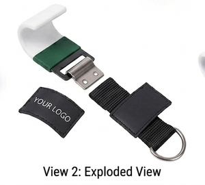 Neoprene Wrist Support Straps With Palm Guard Adjustable <b>Hook</b> Loop Weightlifting <b>Hooks</b> for Maximum Grip & Support - Product Image 2