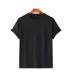 100% Cotton Clush Industries Men's T-Shirts Custom Printing OEM Logo <b>Plain</b> Blank Crewneck Solid Color Short Sleeve Quick Dry - Product Image 6