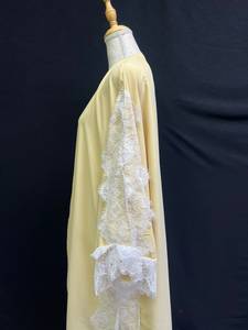 High Quality Modest Turkish Floral V Neck Modest Beaded Sequined Long Sleeve Abaya <b>Muslim</b> Traditional Handmade <b>Wedding</b> Women - Product Image 2