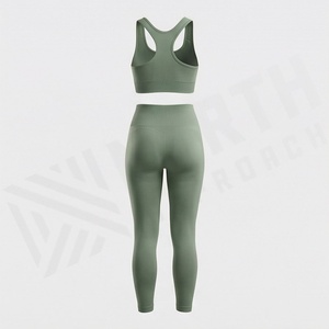 Seamless Women Push Up Fitness Wear Yoga Set Adult Female Gym Legging Sports <b>Padded</b> Bra Activewear <b>Running</b> Suit Gear - Product Image 2