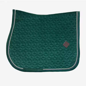 Tapis de selle d'équitation style dressage occidental en gel, coton, mousse, tissu, doublure en polycoton, coussin en feutre de laine personnalisable - Product Image 2