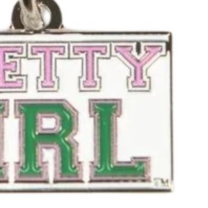 Pendentif en métal décoratif pour femme, breloque fille mignonne rose et verte, pour bracelet, collier, accessoire de mode, cadeau souvenir - Product Image 3