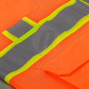 Nuevo Diseño, Chaleco de Seguridad Reflectante sin Mangas de Alta Calidad, Nailon y Poliéster, Precio al por Mayor, Hecho en Pakistán - Product Image 5