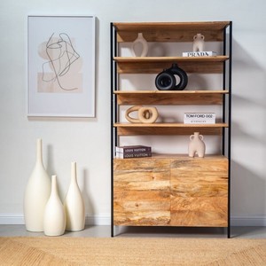 ชั้นวางหนังสือวานดานา เมอริโน แม็กซิมา เมทัลแอนด์วูด ดีไซน์เฟอร์นิเจอร์เก็บของสไตล์โมเดิร์นอินดัสเทรียล - Product Image 1