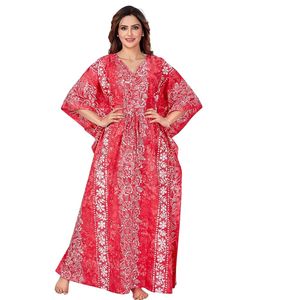Chemise de nuit longue en coton uni pour femme, légère, respirante et tendance - Product Image 1