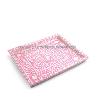 Customized Top Quality Mother Of Pearl Serving Tray Home & Hotel Luxury Elegant <b>Coffee</b> <b>Table</b> Set MOP Storage Tray - Product Image 1