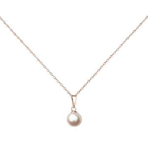 Collier à pendentif en perles en acier inoxydable plaqué or PVD 18 carats personnalisé sans ternissement pour femmes bijoux - Product Image 2