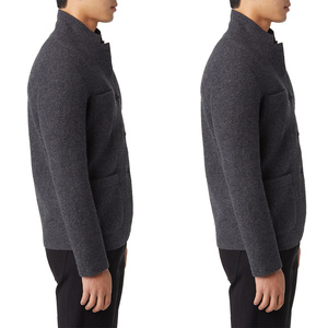 Veste de Costume Formelle Homme Slim Fit en Laine, Style Américain, Un Bouton, Simple Boutonnage, Grande Taille, Hiver - Product Image 5
