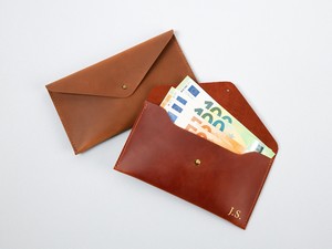 Low Profile Leather Wallet Discrete Long Envelope Money Pouch Clutch Purse Elegant Coin Pocket Minimal Card <b>Holder</b> for Cash - Product Image 5